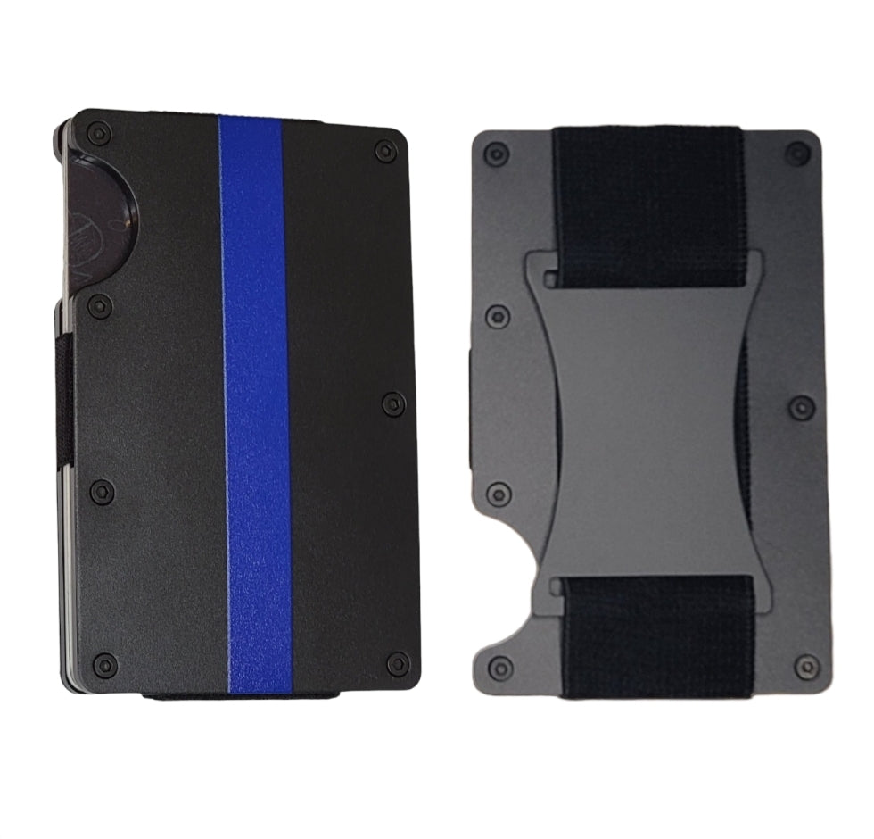 Custom Police Thin Blue Line Slim Wallet