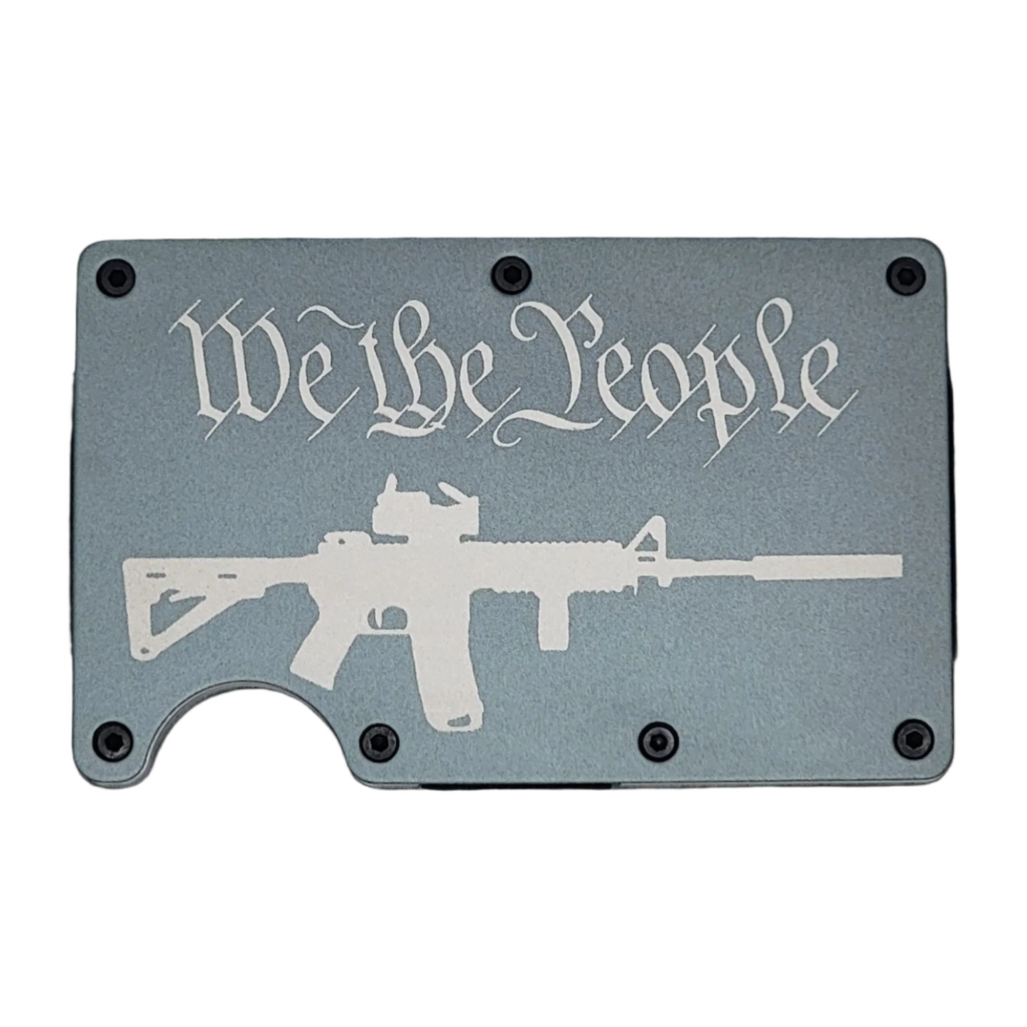 "M4 We The People" Slim Metal Wallet with money band