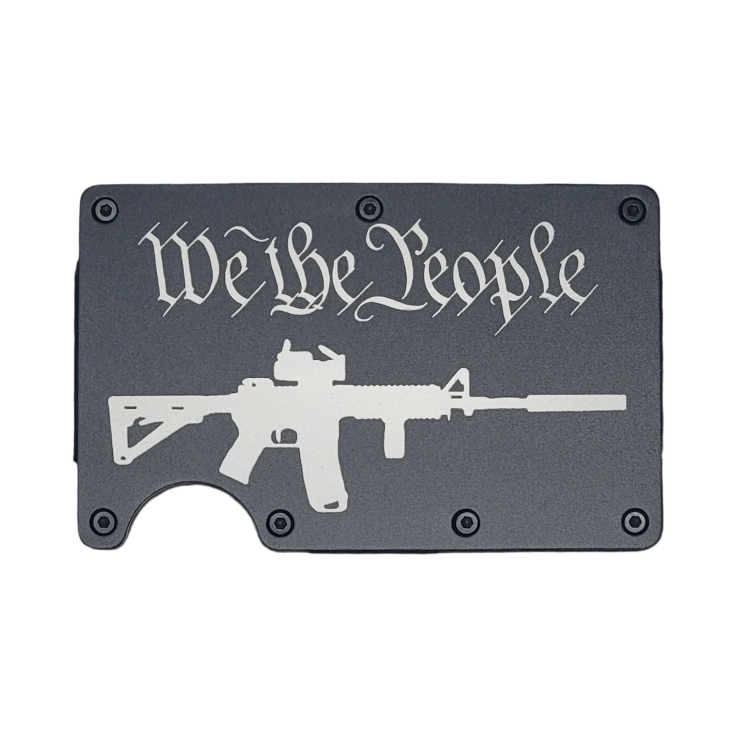"M4 We The People" Slim Metal Wallet with money band