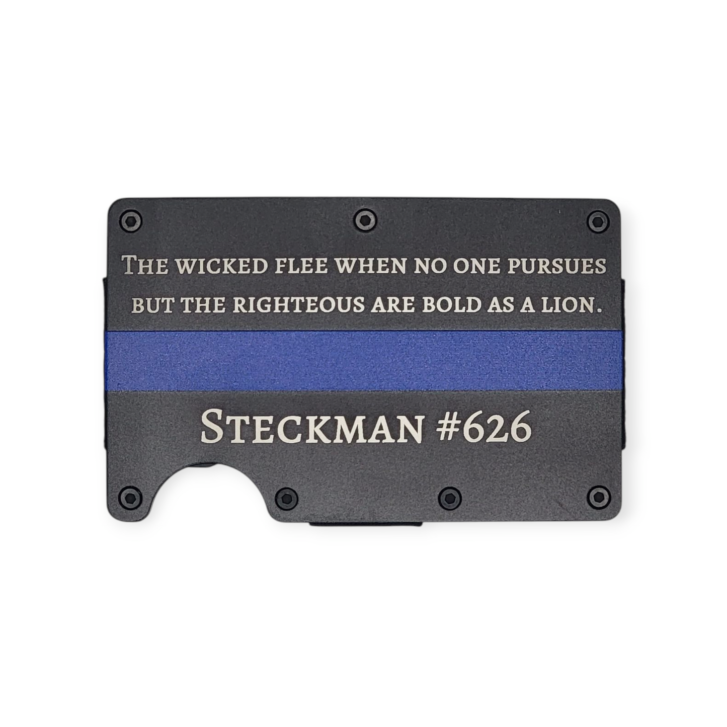 Custom Police Thin Blue Line Slim Wallet