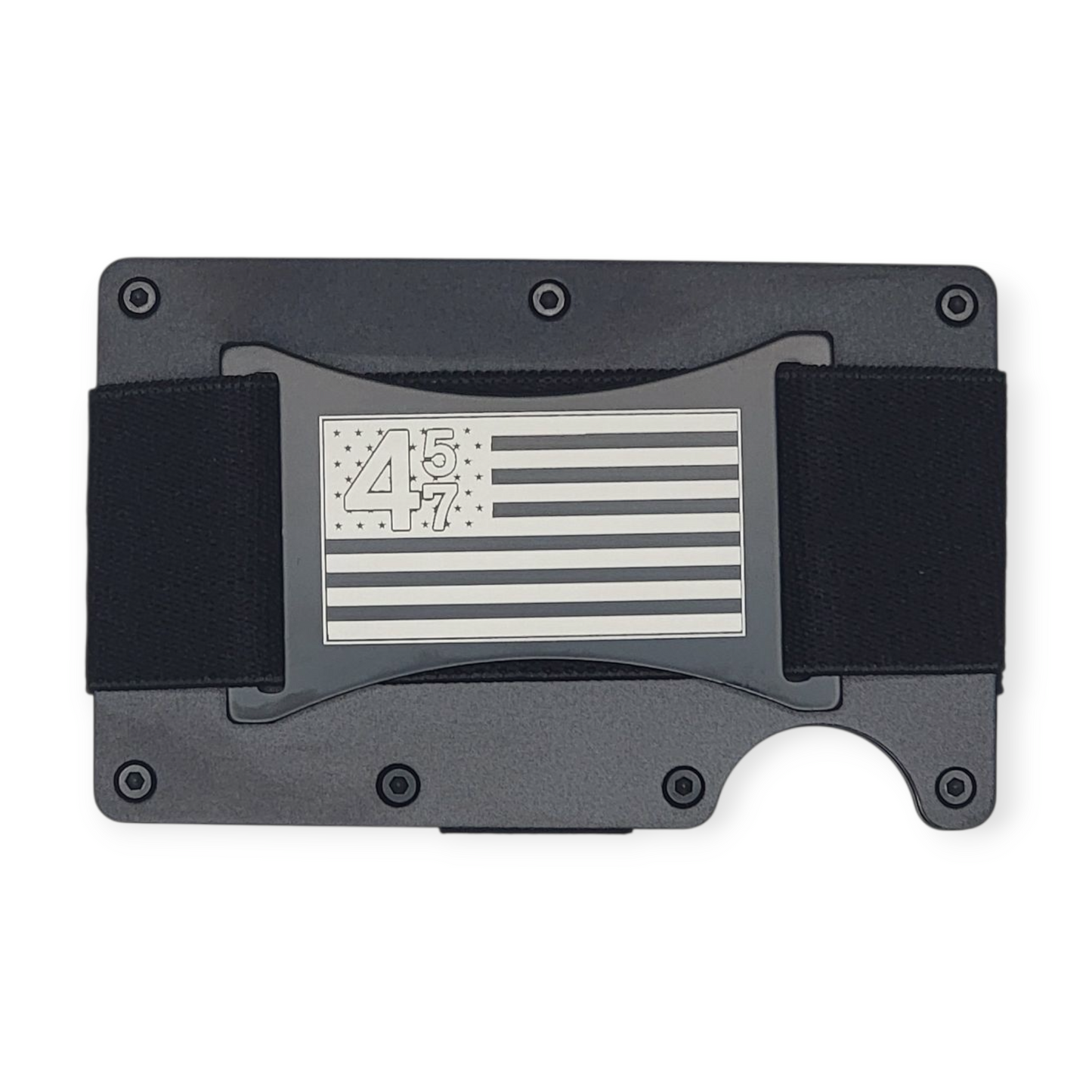 "Trump Good Dad" Black Slim Metal Wallet with money band
