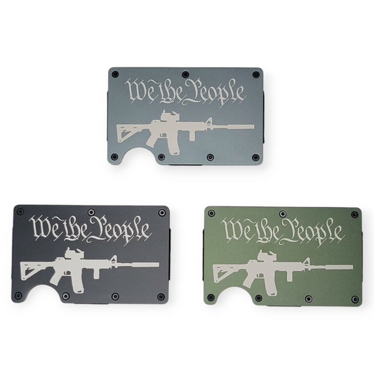 "M4 We The People" Slim Metal Wallet with money band